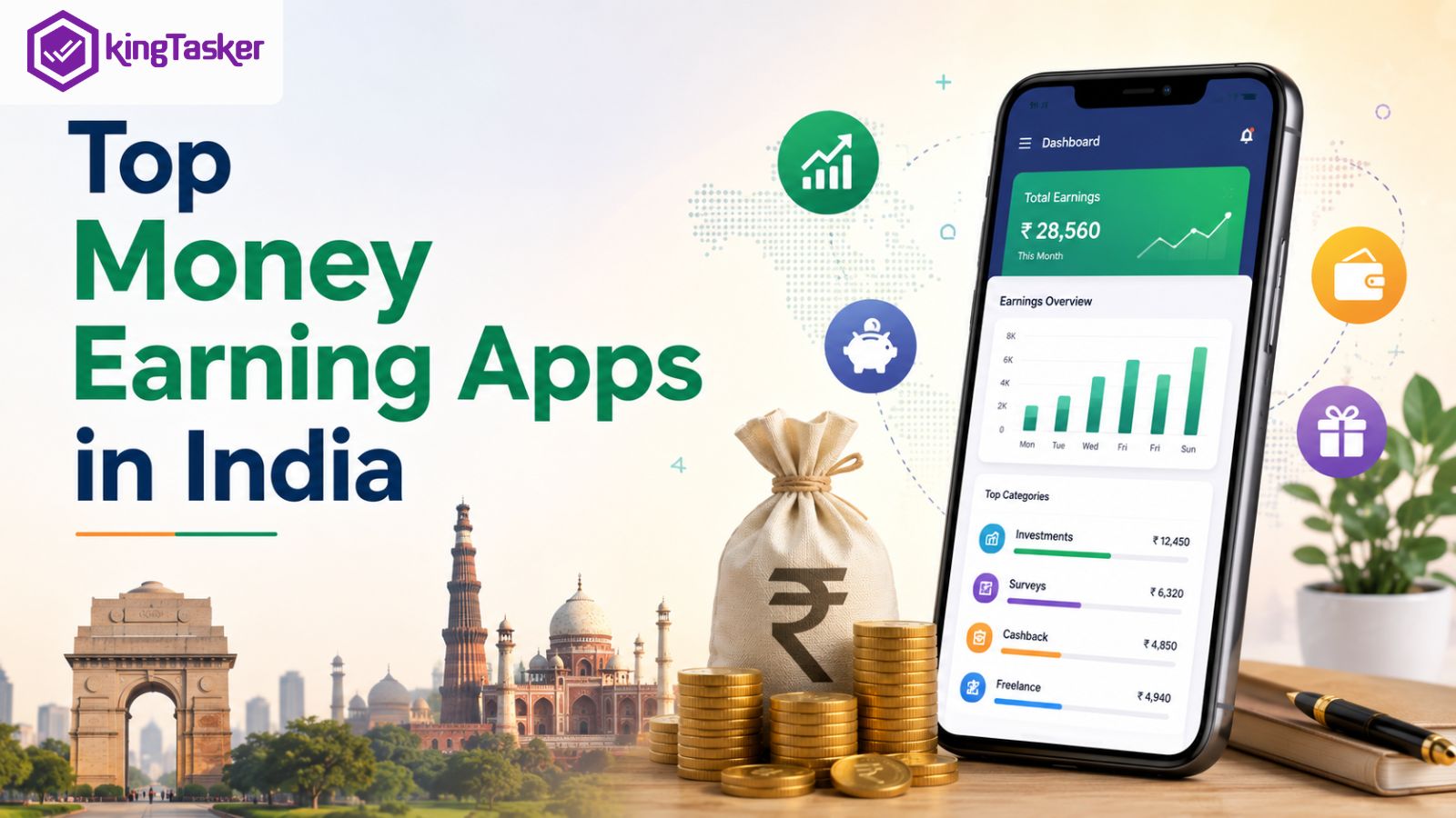 Top Money Earning Apps in India for Passive Income