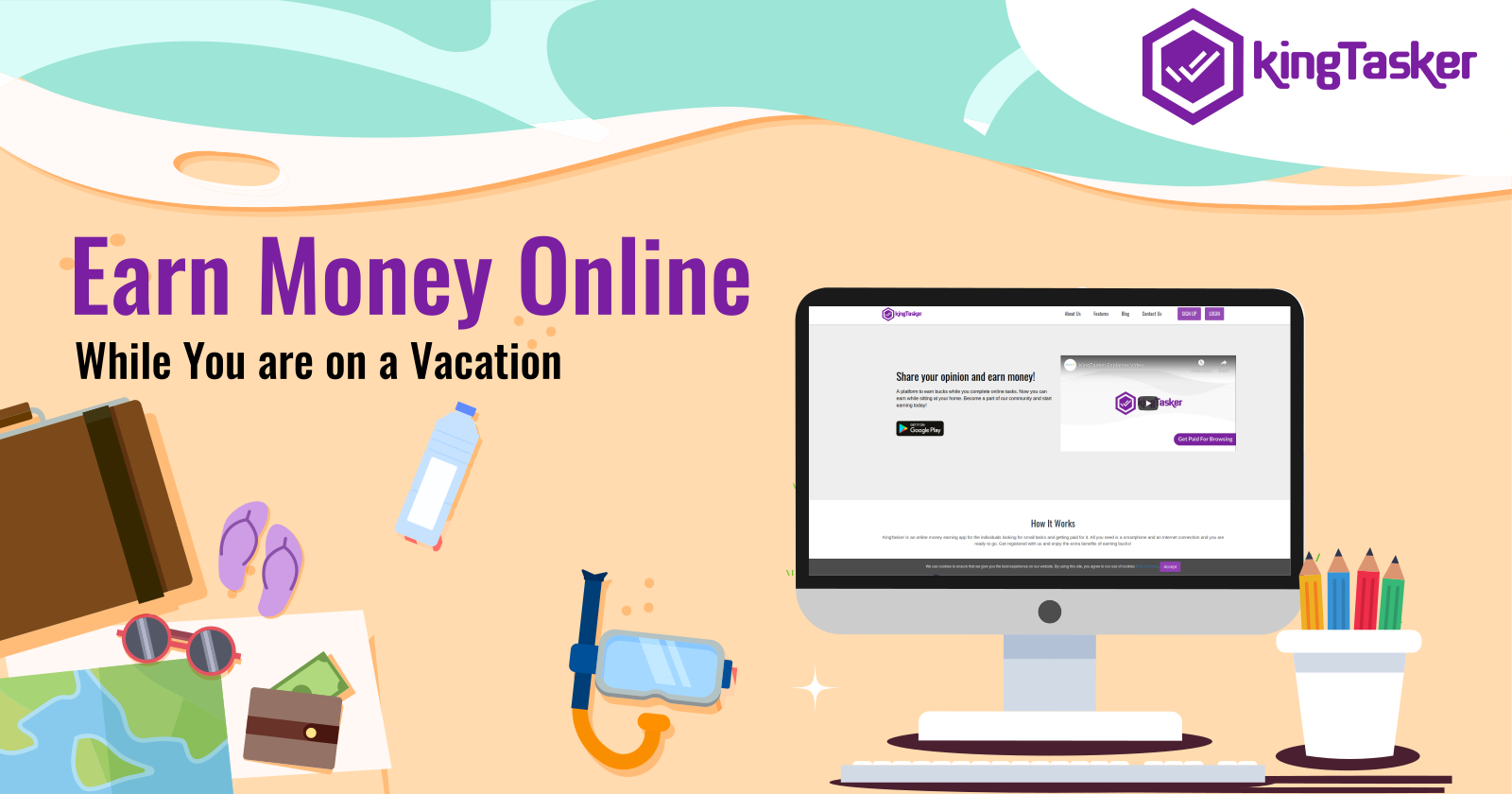 Earn Money Online While You are on a Vacation